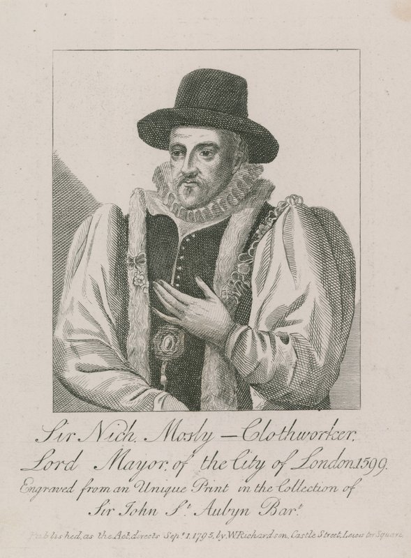 Sir Nicholas Mosley, clothmaker, Lord Mayor of London, 1599 by English School