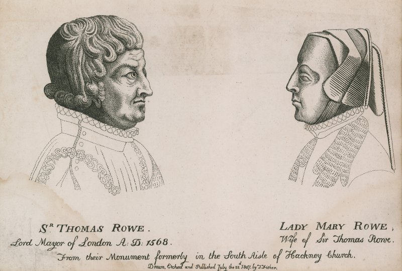 Sir Thomas Rowe, Lord Mayor of London 1568, and Lady Mary Rowe by English School