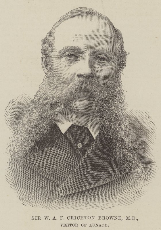 Sir W A F Crichton Browne, MD, Visitor of Lunacy by English School