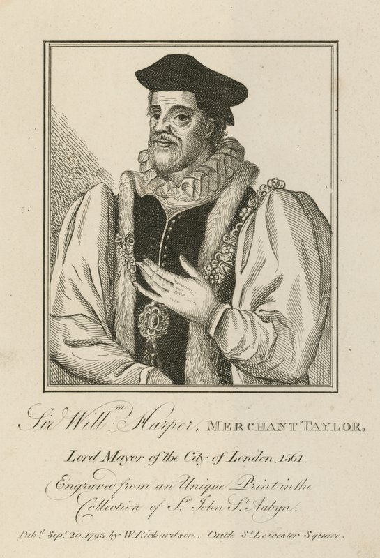 Sir William Harper, Merchant Taylor, Lord Mayor of London by English School