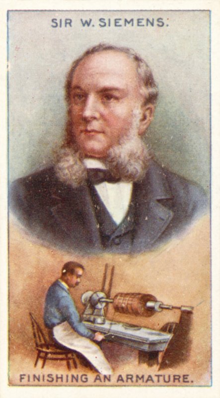 Sir William Siemens, finishing an Armature by English School
