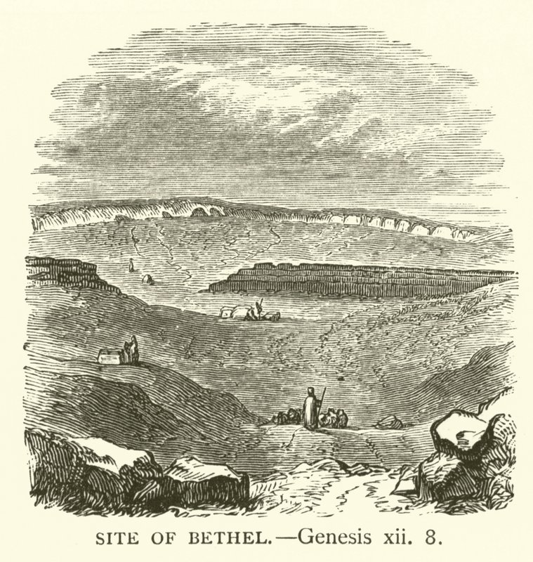 Site of Bethel, Genesis, xii, 8 by English School