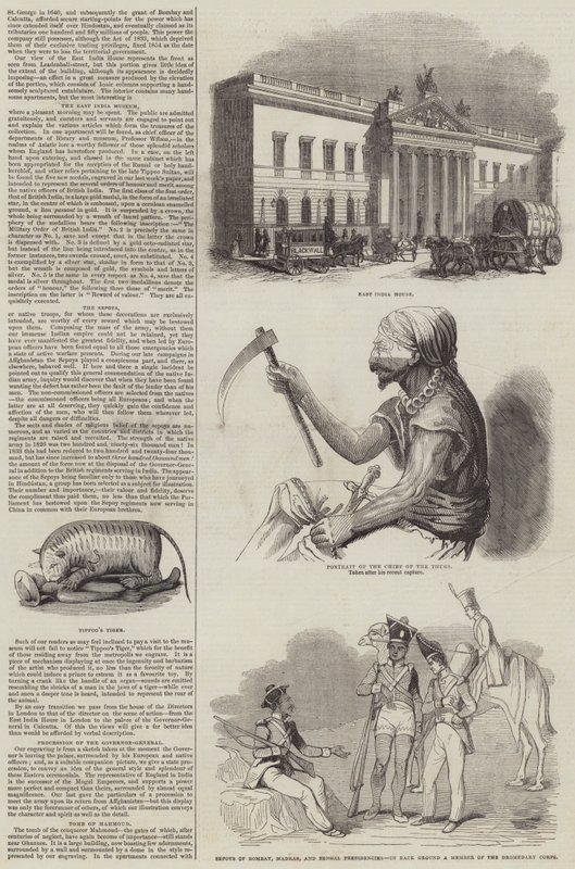Sketches of India by English School