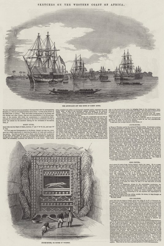Sketches on the Western Coast of Africa by English School