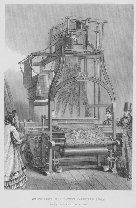 Smith Brothers Patent Jacquard Loom, Prize Medal 1862 by English School