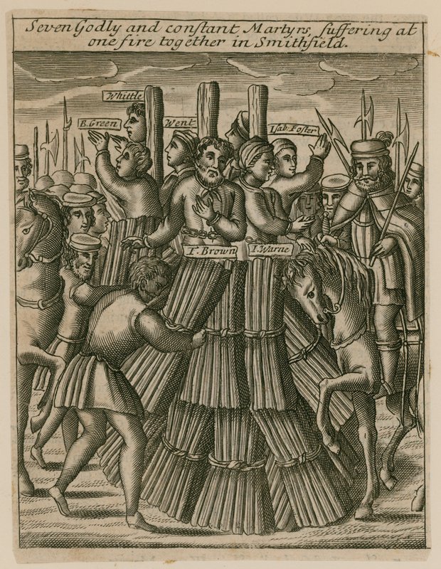 Smithfield Martyrs by English School