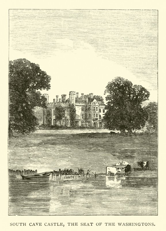 South Cave Castle, the Seat of the Washingtons by English School