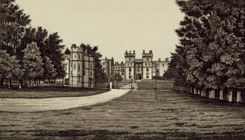 South Front, Windsor Castle by English School