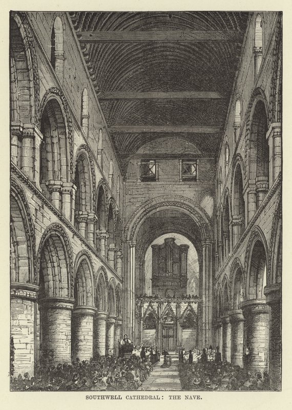 Southwell Cathedral, the Nave by English School