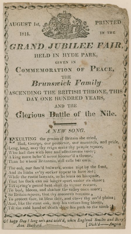 Souvenir of the Grand Jubilee Fair Held in Hyde Park, London by English School