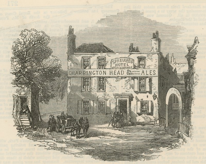 Spaniards Hotel, Hampstead Heath, London by English School