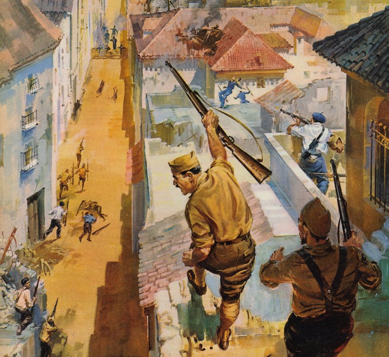 Spanish Civil War by English School