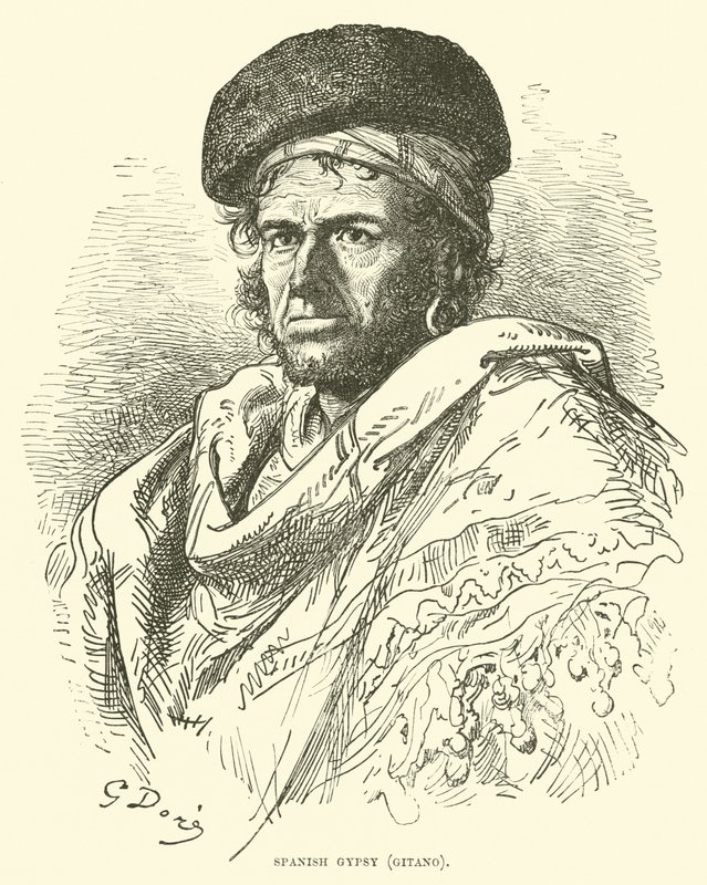 Spanish Gypsy, Gitano by English School