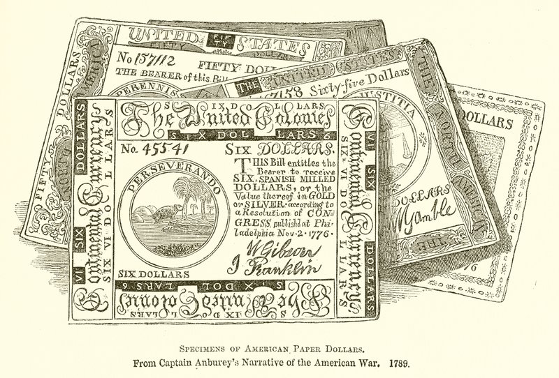 Specimens of American Paper Dollars by English School