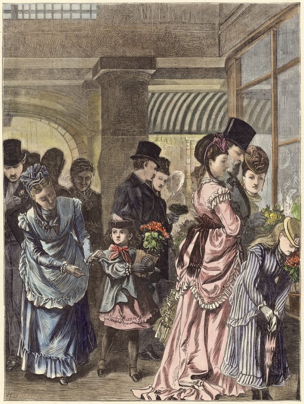 Spring Time in Covent Garden by English School