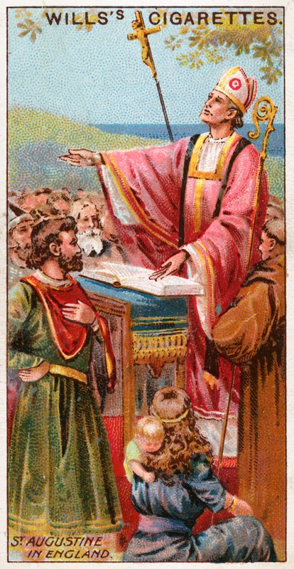 St Augustine in England by English School