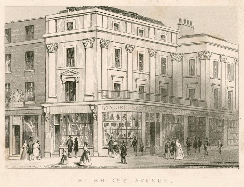 St Brides Avenue, Fleet Street, London by English School