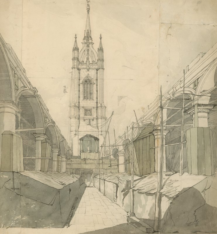 St Dunstan-in-the-East, London by English School