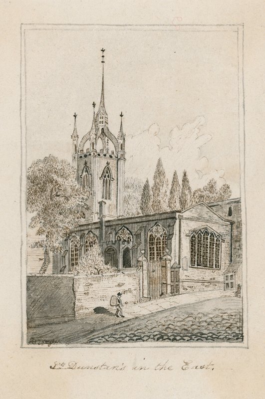 St Dunstan in the East, London by English School