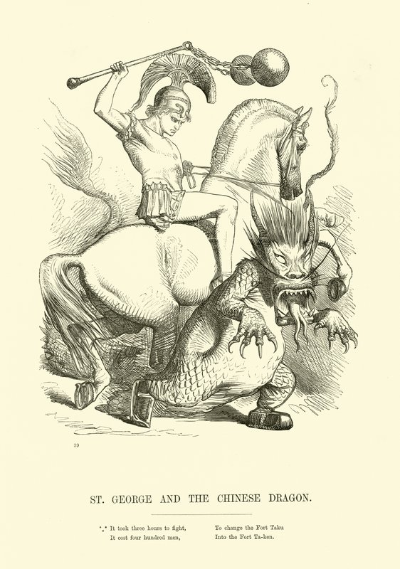 St. George and the Chinese Dragon by English School