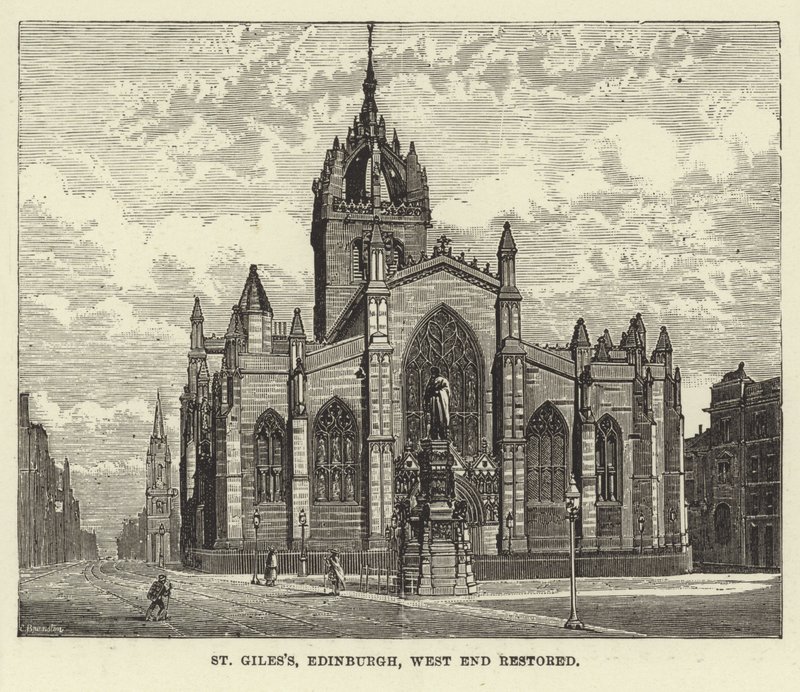 St Giles, Edinburgh, West End Restored by English School