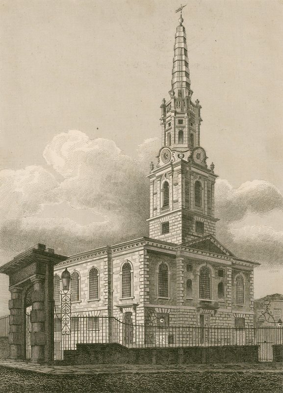 St Giles in the Fields, London by English School