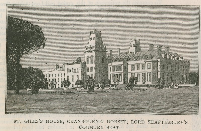 St Giless House, Cranbourne, Dorset, Lord Shaftesburys Country Seat by English School