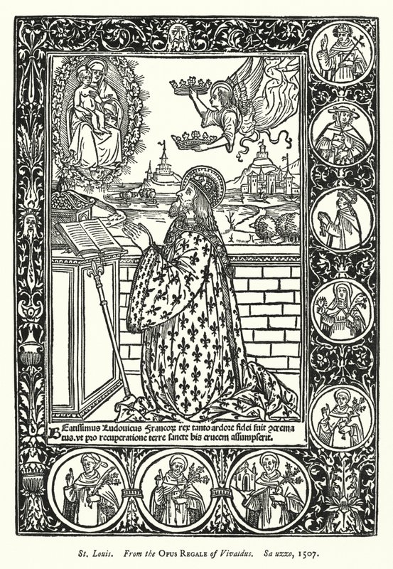 St. Louis, From the Opus Regale of Vivaldus, Sa uzzo by English School