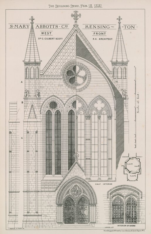 St Mary Abbots Church, Kensington by English School