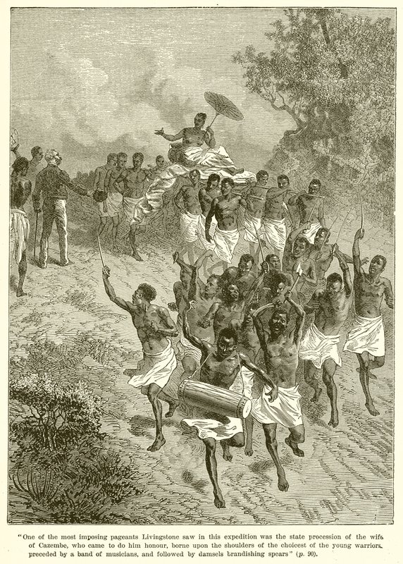 State Procession of the Wife of Cazembe by English School