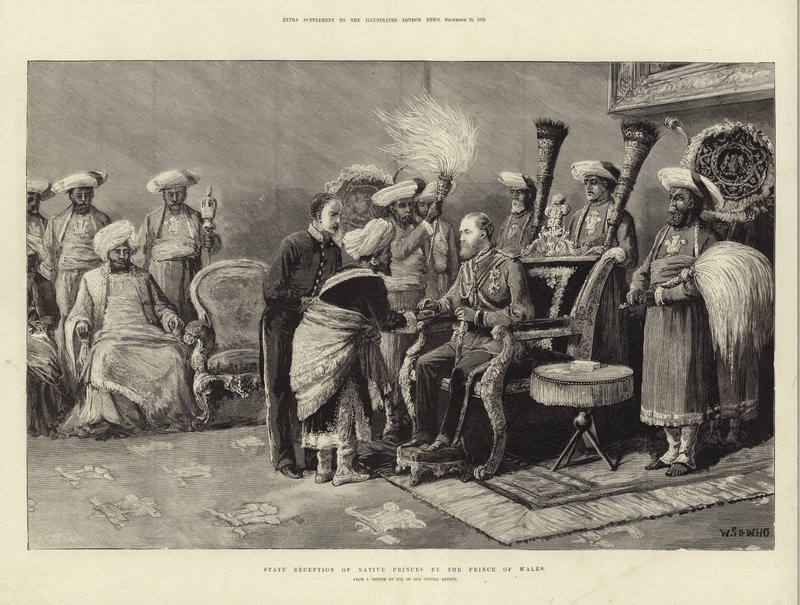 State Reception of Native Princes by English School