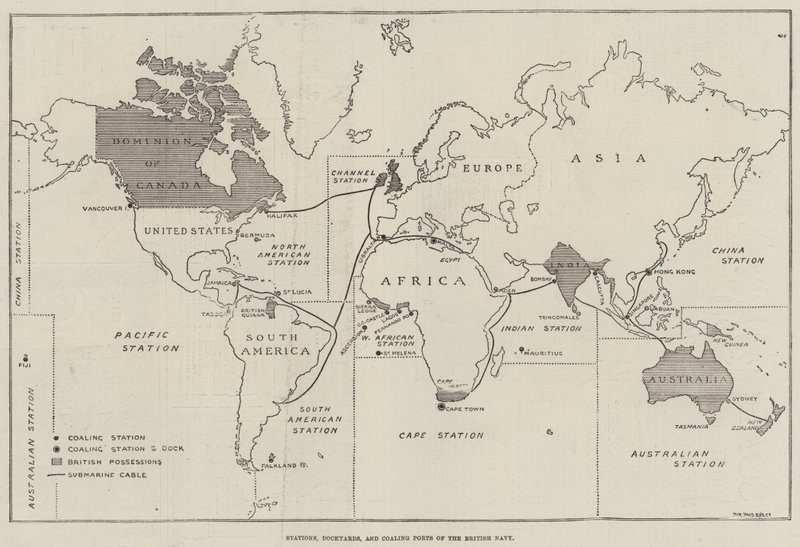 Stations, Dockyards, and Coaling Ports of the British Navy by English School
