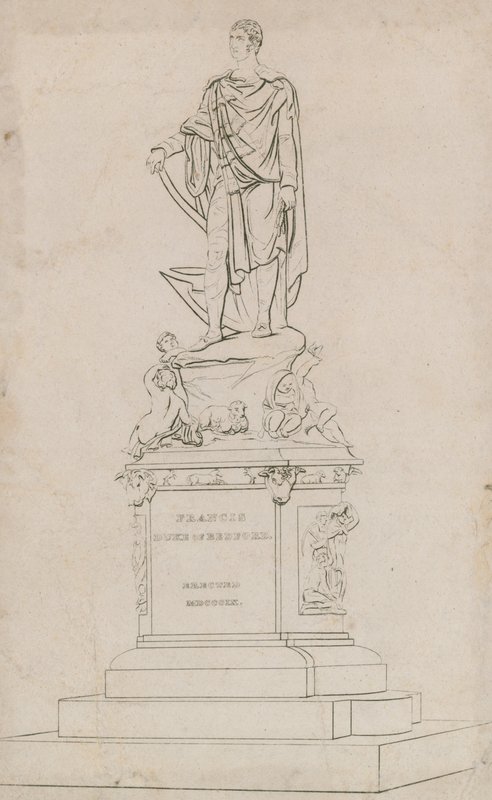 Statue of Frances, Duke of Bedford, in Russell Square, London by English School