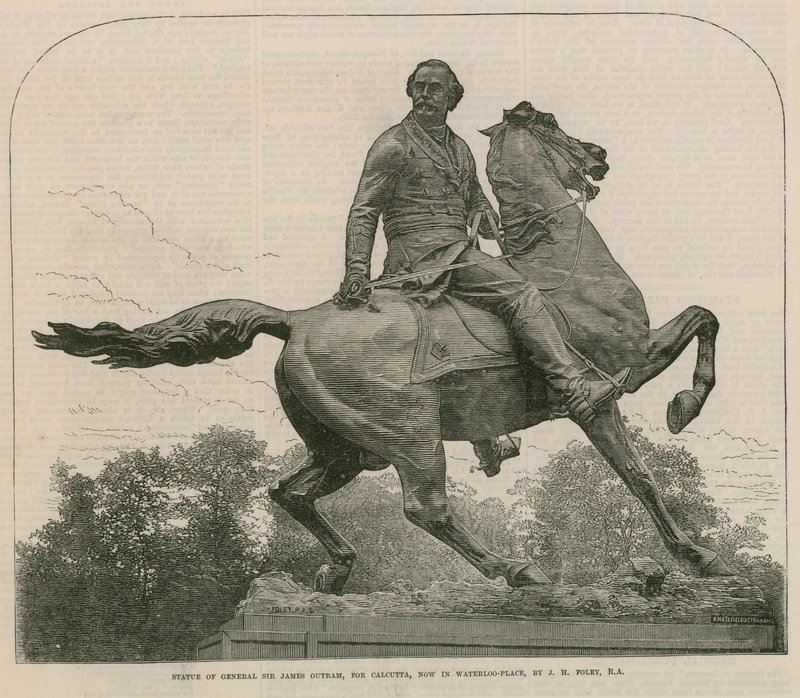 Statue of General Sir James Outram, for Calcutta, now in Waterloo Place by English School