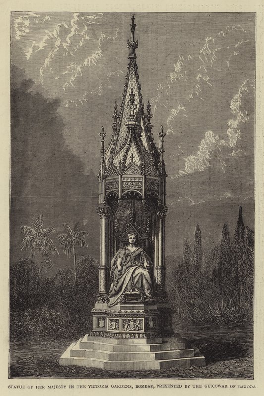 Statue of Her Majesty in the Victoria Gardens, Bombay, presented by the Guicowar of Baroda by English School