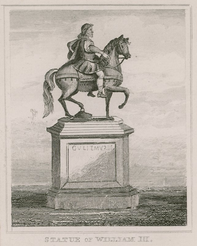 Statue of King William the Third, in St Jamess Square, London by English School