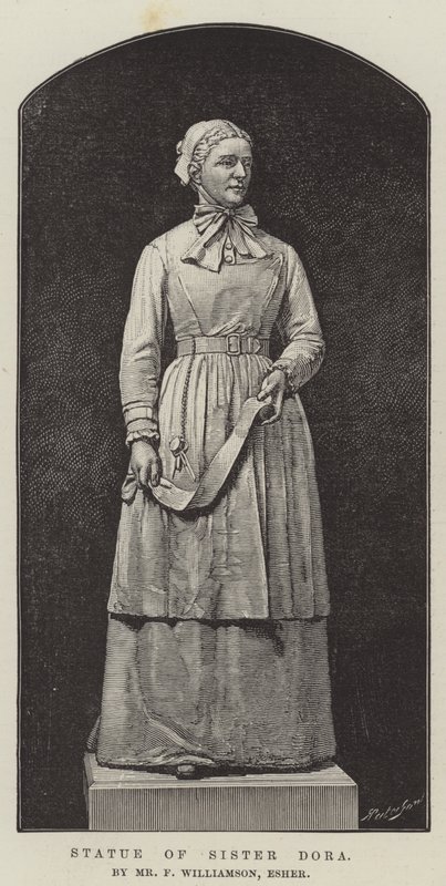Statue of Sister Dora, by Mr F Williamson, Esher by English School
