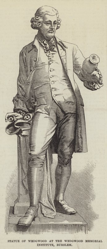 Statue of Wedgwood at the Wedgwood Memorial Institute, Burslem by English School