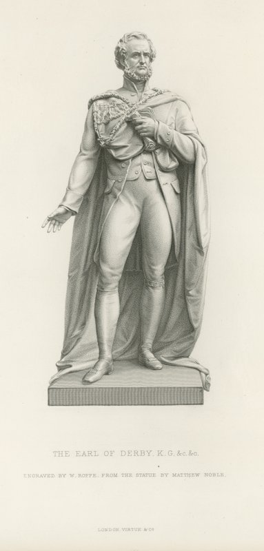 Statue of the Earl of Derby by English School