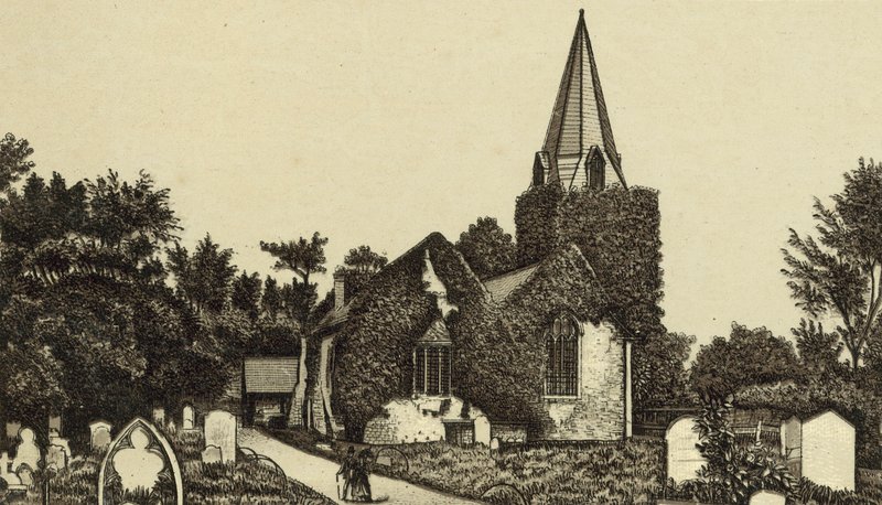 Stoke Poges Church by English School