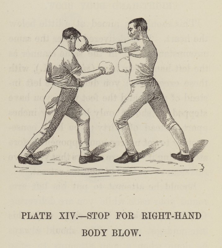Stop for right-hand body blow by English School
