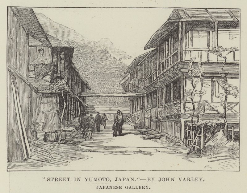 Street in Yumoto, Japan by English School