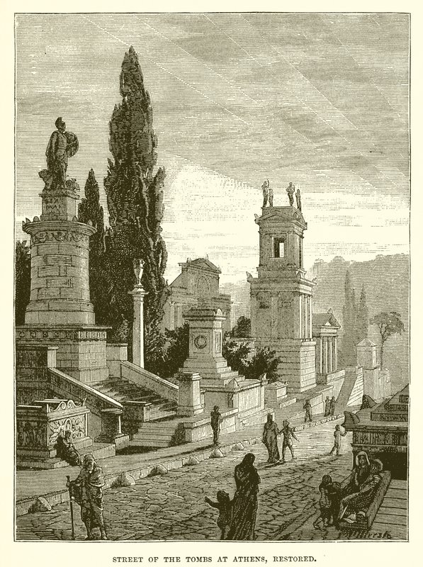 Street of the Tombs at Athens by English School