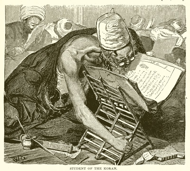 Student of the Koran by English School