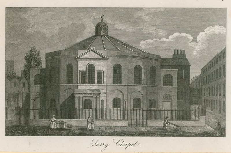 Surrey Chapel, Blackfriars Road, Southwark (Rowland Hill