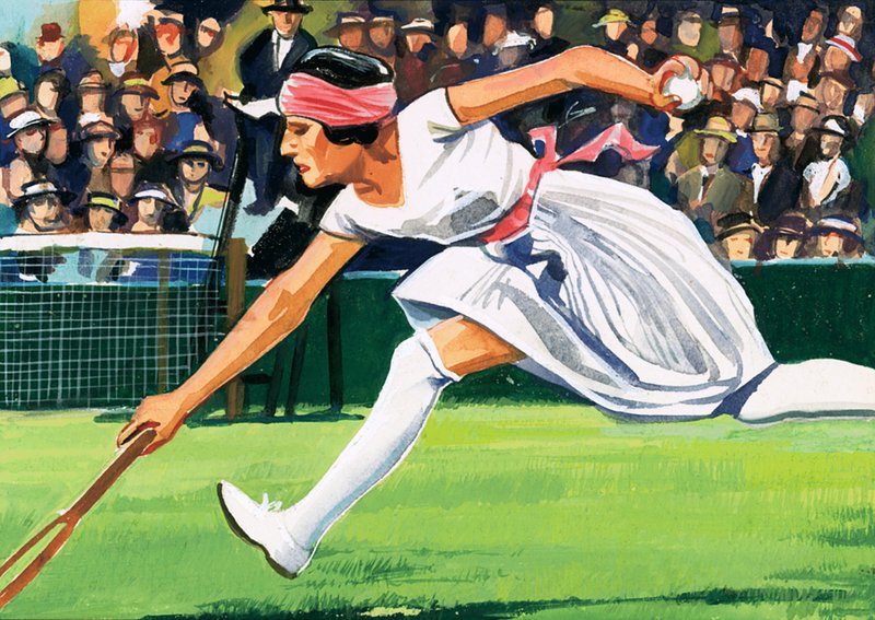 Suzanne Lengten, winner of the 1925 Ladies Singles Championship by English School