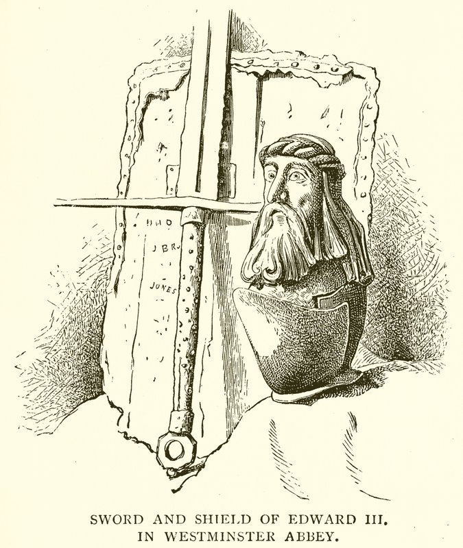 Sword and Shield of Edward III in Westminster Abbey by English School