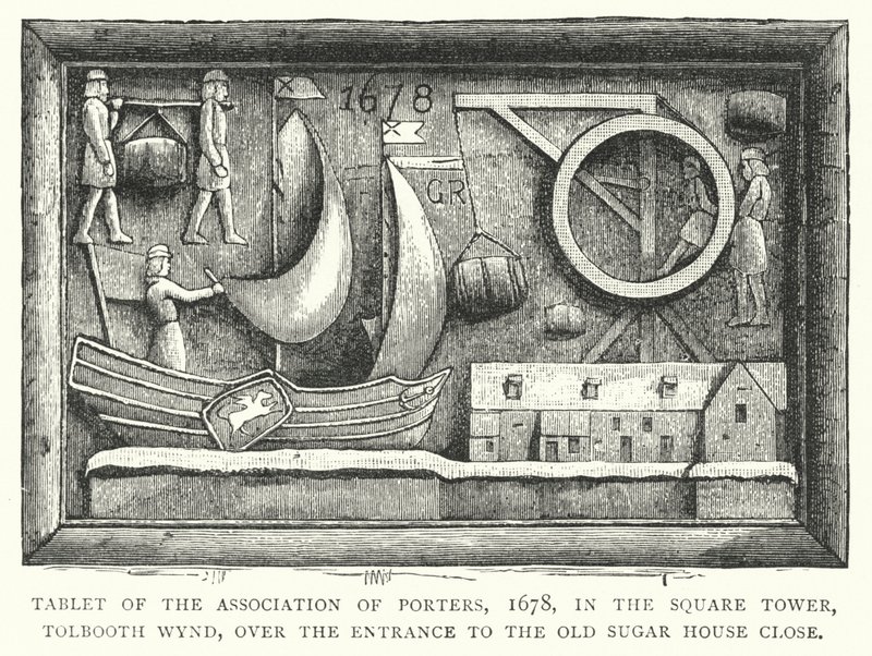Tablet of the Association of Porters by English School
