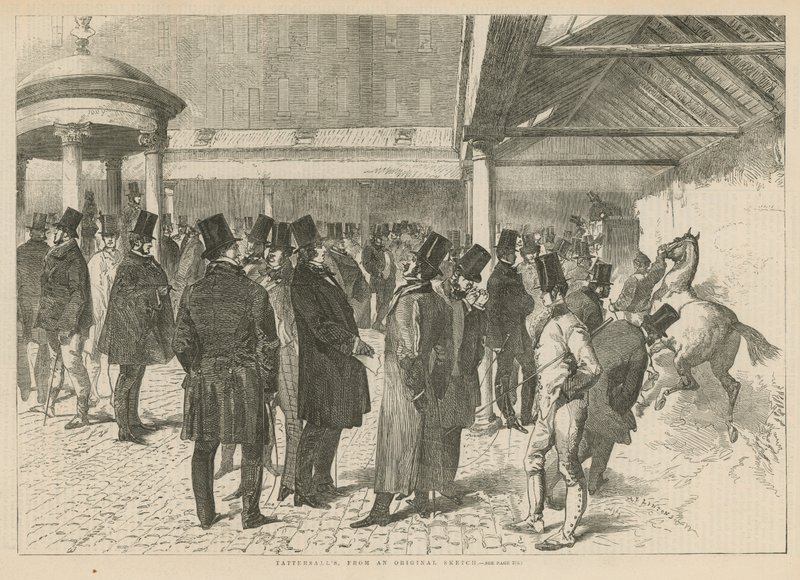 Tattersalls Racehorse Auctioneers by English School