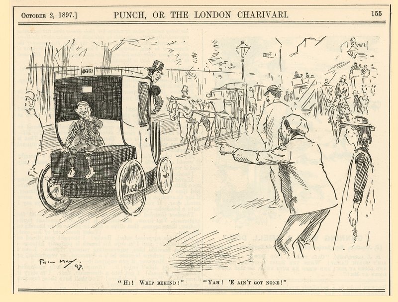 Taxi Cabs - Electric, 1897 by English School